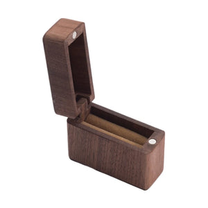 Portable Wood Ring Box Engagement Proposals Ceremony Jewelry Display