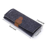 Portable Roll-up Felt Jewelry Roll Storage Bag Folding Travel