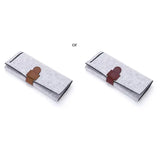 Felt Jewelry Roll Storage Bag Travel Earrings Necklaces Bracelets Rings