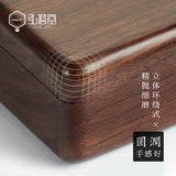 Portable Rosewood Ring Necklace Storage Box Walnut Box