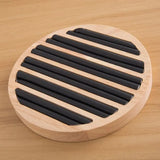 Portable Round Flat Jewelry Box Ring Display Tray Organizer Holder