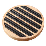 Portable Round Flat Jewelry Box Ring Display Tray Organizer