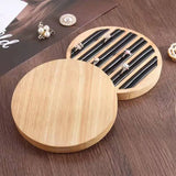 Portable Ring Storage Box Wood Jewelry Holder