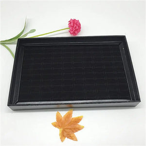 Portable Jewelry Display Organizer Tray Holder Ring Box