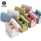 Green Beads Flannel Couple Ring Storage Bag Jewelry Organizer