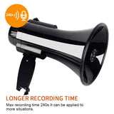 Portable Speaker Bullhorn Handheld Microphone Siren Volume Control Strap
