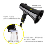 Portable Speaker Bullhorn Handheld Microphone Siren Volume Control Strap
