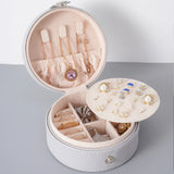 Portable Jewelry Case Large Capacity Storage Box with Lock