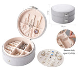 Portable Jewelry Case Large Capacity Storage Box with Lock