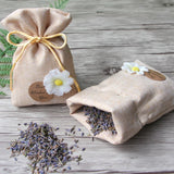 Sunflower Pattern Jute Burlap Bag for Jewelry Display and Snack Storage