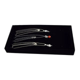 Top Velvet Jewelry Necklace Display Tray - Pendant Storage Box