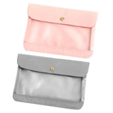 Portable Transparent Face Mask Storage Bag Waterproof Dustproof