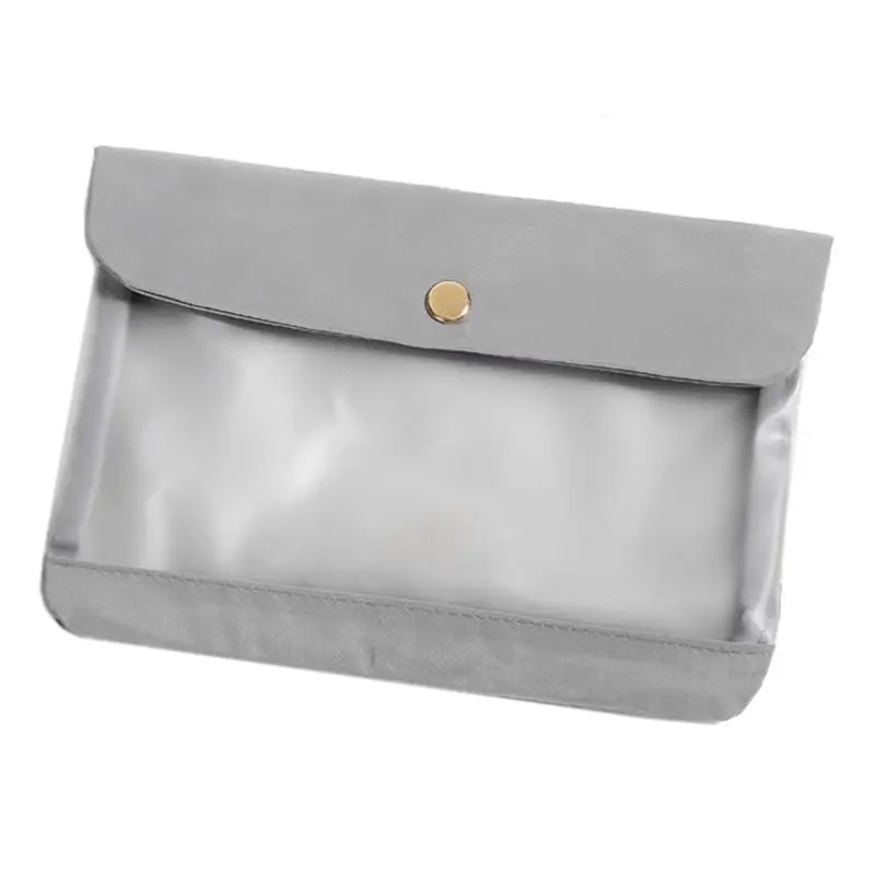 Portable Transparent Face Mask Storage Bag Waterproof Dustproof