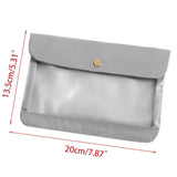 Portable Transparent Face Mask Storage Bag Waterproof Dustproof