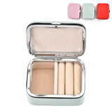 Mini Jewelry Box Storage Box Flannel PU Leather Organizer Display Female Gift