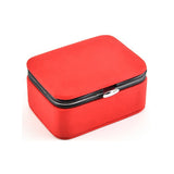 Mini Jewelry Box Storage Box Flannel PU Leather Organizer Display Female Gift