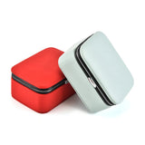 Mini Jewelry Box Storage Box Flannel PU Leather Organizer Display Female Gift