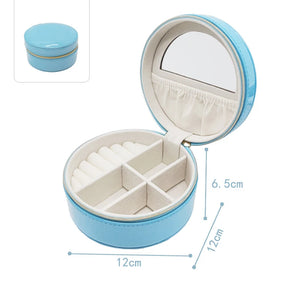 Mini Jewelry Box Organizer for Rings Earrings Necklaces Bracelets