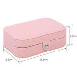 Travel Jewelry Box Necklace Earrings Ring Organizer Storage
