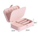 Portable Travel Jewelry Box Necklace Earrings Ring Organizer