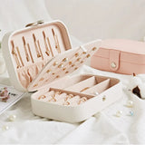 Travel Jewelry Box Necklace Earrings Ring Organizer Storage