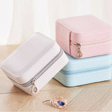 Travel Jewelry Box Organizer 3layer w/Mirror