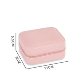 Travel Jewelry Box Organizer 3layer w/Mirror