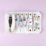 Portable Travel Jewelry Box for Earrings Bracelets Necklaces Watches