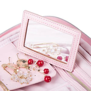 Travel Jewelry Box Zipper Storage Bag Necklace Earrings Rings Bracelet Organizer
