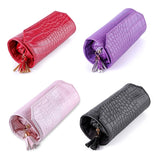 Portable Jewelry Organizer Roll PU Leather Storage Pouch