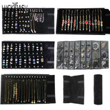 Velvet Jewelry Roll Bag Organizer for Necklaces and More