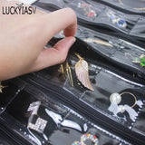 Velvet Jewelry Roll Bag Organizer for Necklaces and More