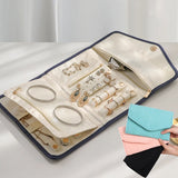 Portable Travel Jewelry Storage Bags Roll Foldable Organizer Case