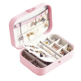 Portable Travel Jewelry Storage Box Girl Jewelry Organizer Display Case