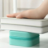 Portable Travel Jewelry Storage Organizer Earrings Necklace Ring Jewelry Case
