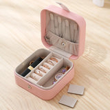 Portable Travel Earrings Rings Jewelry Box Small Storage Case