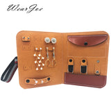 Portable Travel Wrap Jewelry Case Organiser Felt Bag