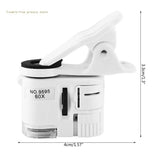 Portable UV Light Jewelry Magnifier Loop with Clip-on Micro-Lens