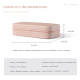 Portable Leather Jewelry Storage Box PU Small Jewelry Bag