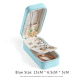 Portable Leather Jewelry Storage Box PU Small Jewelry Bag