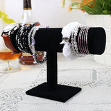 Velvet Bracelet Bangle Necklace Watch T-Bar Organizer Rack