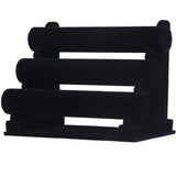 Portable Velvet Bracelet Bangle Necklace Jewelry Display Stand