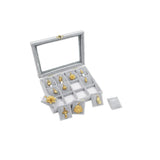 Velvet Jewelry Ring Earring Organizer Box