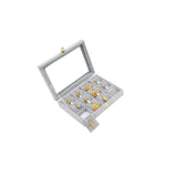 Velvet Jewelry Ring Earring Organizer Box