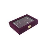 Velvet Jewelry Ring Earring Organizer Box