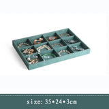 Velvet Ring Display Box Jewelry Storage Organizer Case