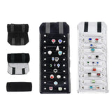 Portable Velvet Jewelry Ring Travel Organizer Foldable Roll Bag