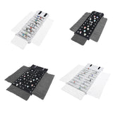 Portable Velvet Jewelry Ring Travel Organizer Foldable Roll Bag