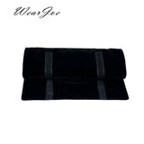Portable Velvet Jewelry Set Display Storage Roll Bag Traval Carrying Pouch