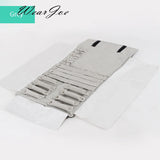 Portable Velvet Jewelry Set Display Storage Roll Bag Traval Carrying Pouch